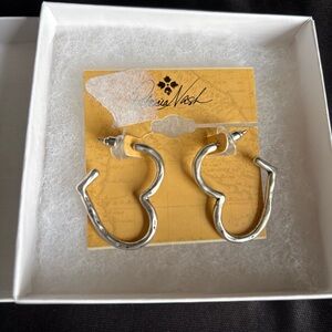 Patricia Nash Hammered Heart drop earrings